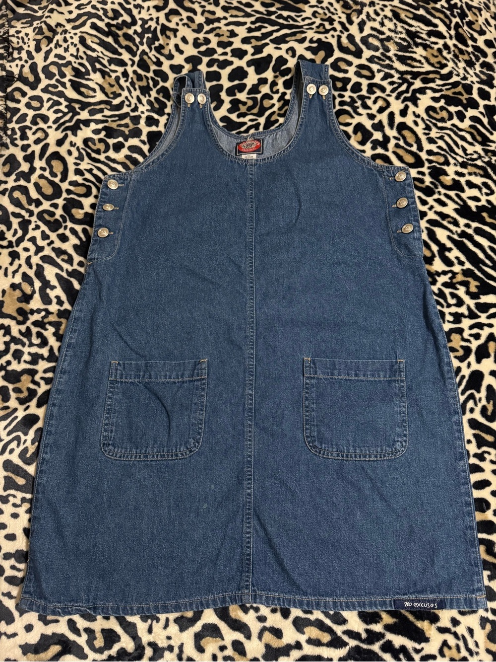 Vintage Denim Overall Dress